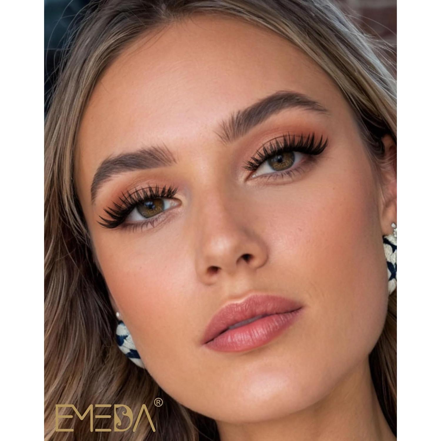 Extensiones de Pestañas Autoadhesivas EMDDA - Marrón Oscuro 9-15mm