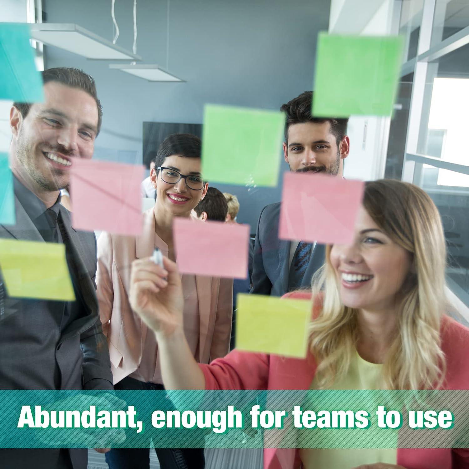 Fainne Notas Adhesivas 80 Paquetes 7.6x7.6cm 4 Colores Pastel