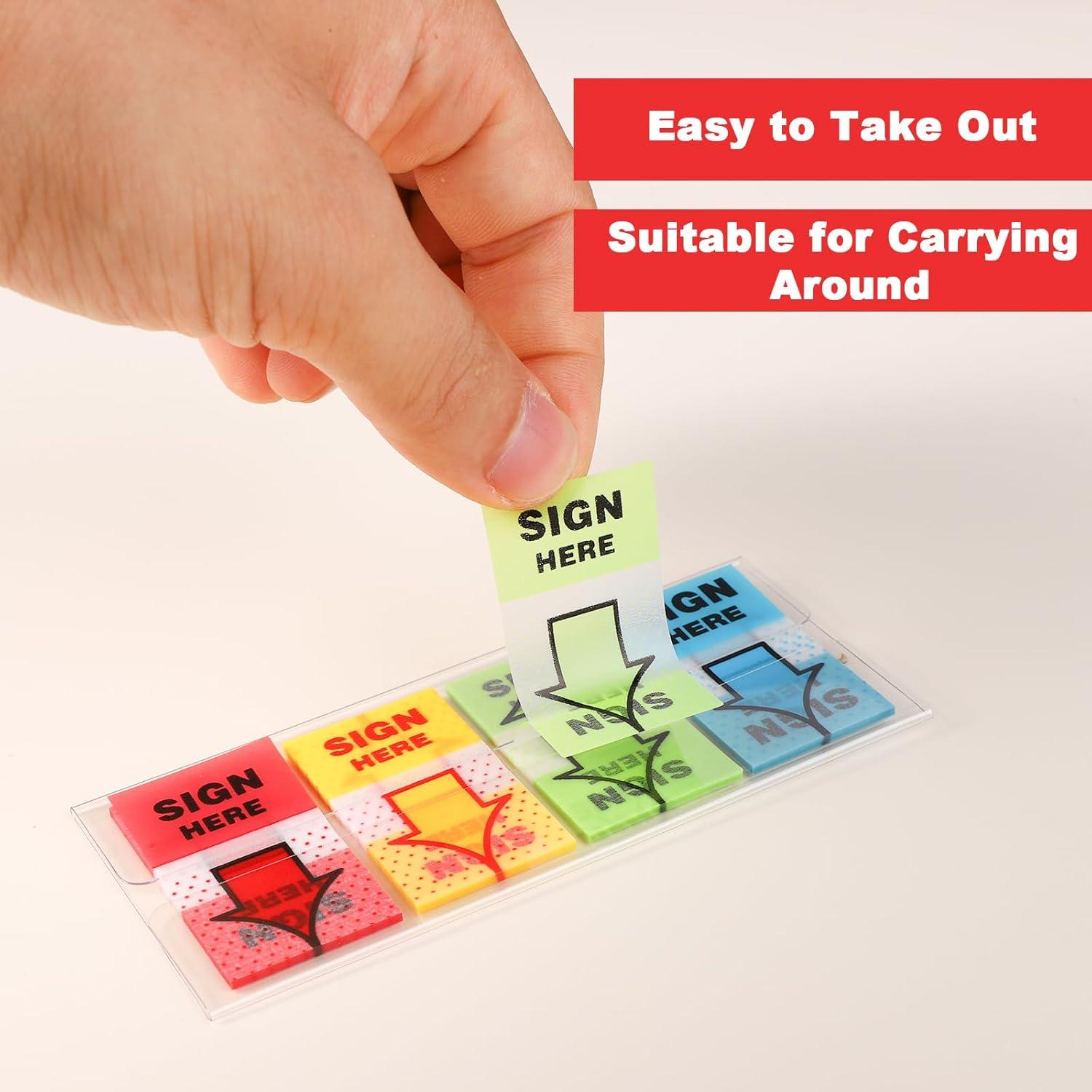 600 Etiquetas Adhesivas Flecha NQEUEPN para Firmar Aquí