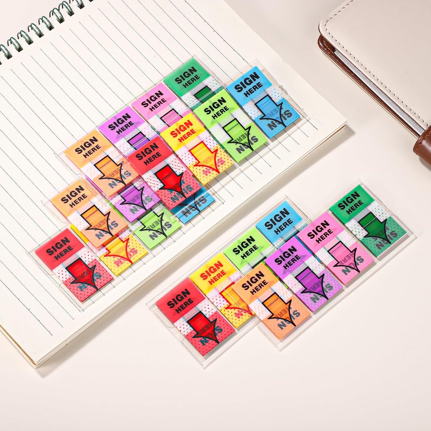 600 Etiquetas Adhesivas Flecha NQEUEPN para Firmar Aquí