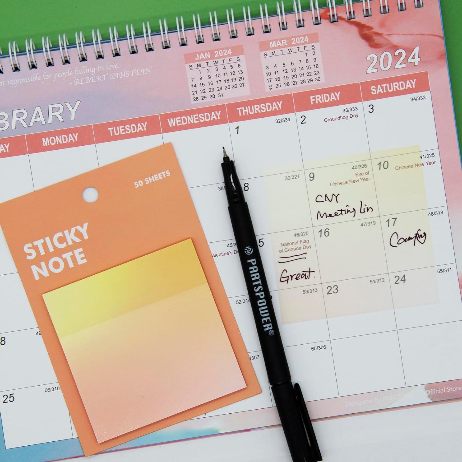 Notas Adhesivas Transparentes 8x8 cm PARTSPOWER Gradiente