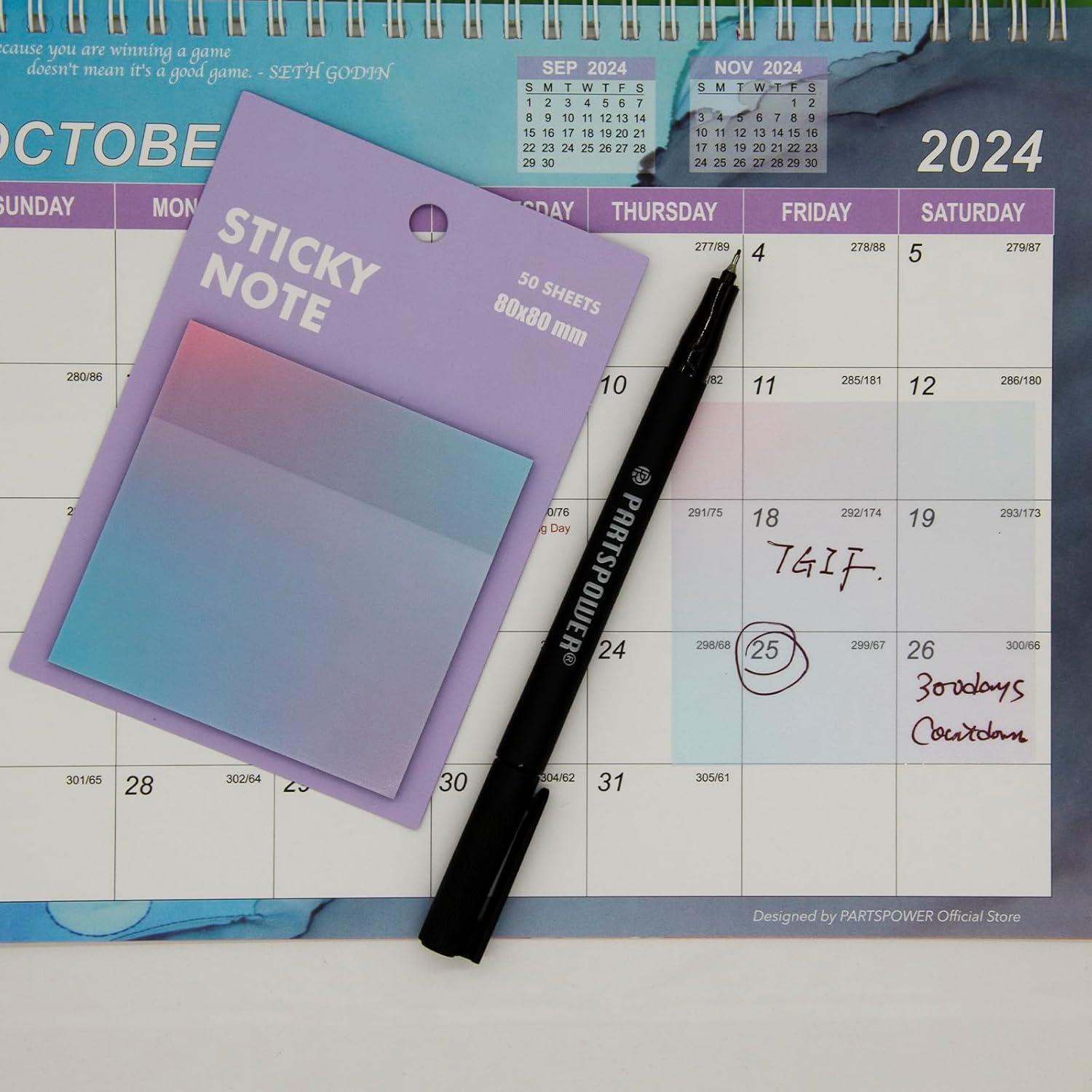 Notas Adhesivas Transparentes 8x8 cm PARTSPOWER Gradiente