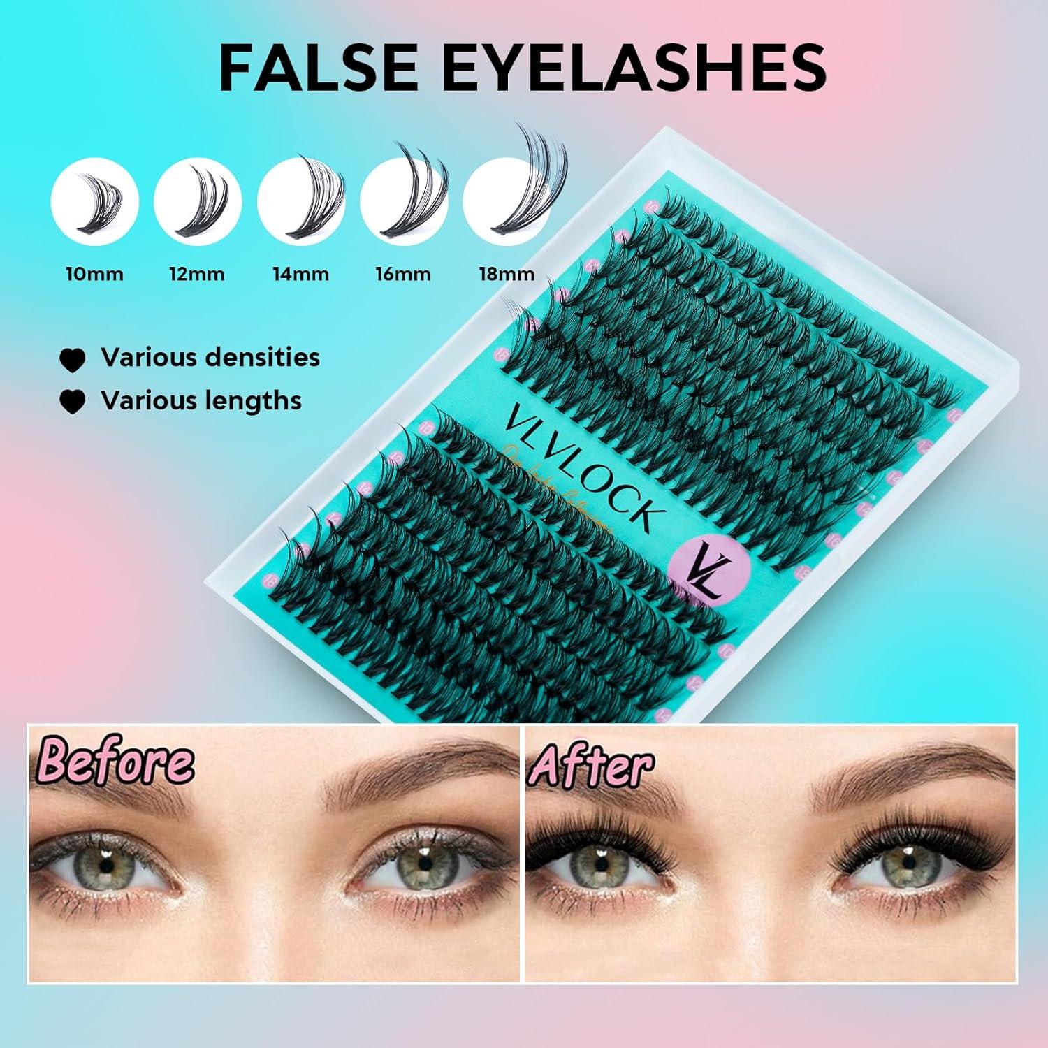 Kit de Extensión de Pestañas VLVLOCK 30D+40D 10-18MM DIY