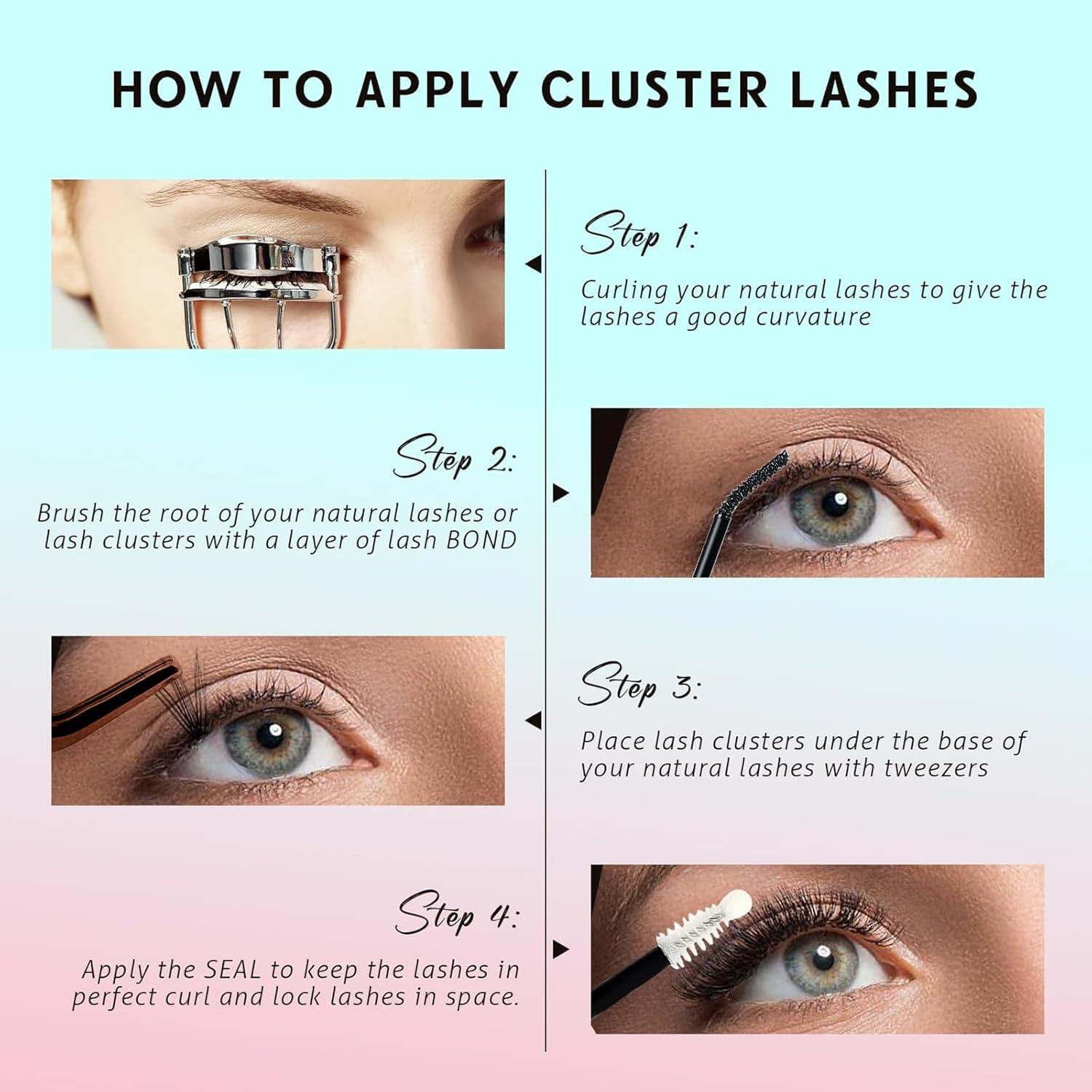 Kit de Extensión de Pestañas VLVLOCK 30D+40D 10-18MM DIY