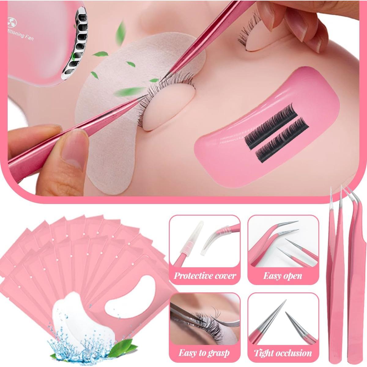 Kit de Extensión de Pestañas QUKLOGEN para Principiantes