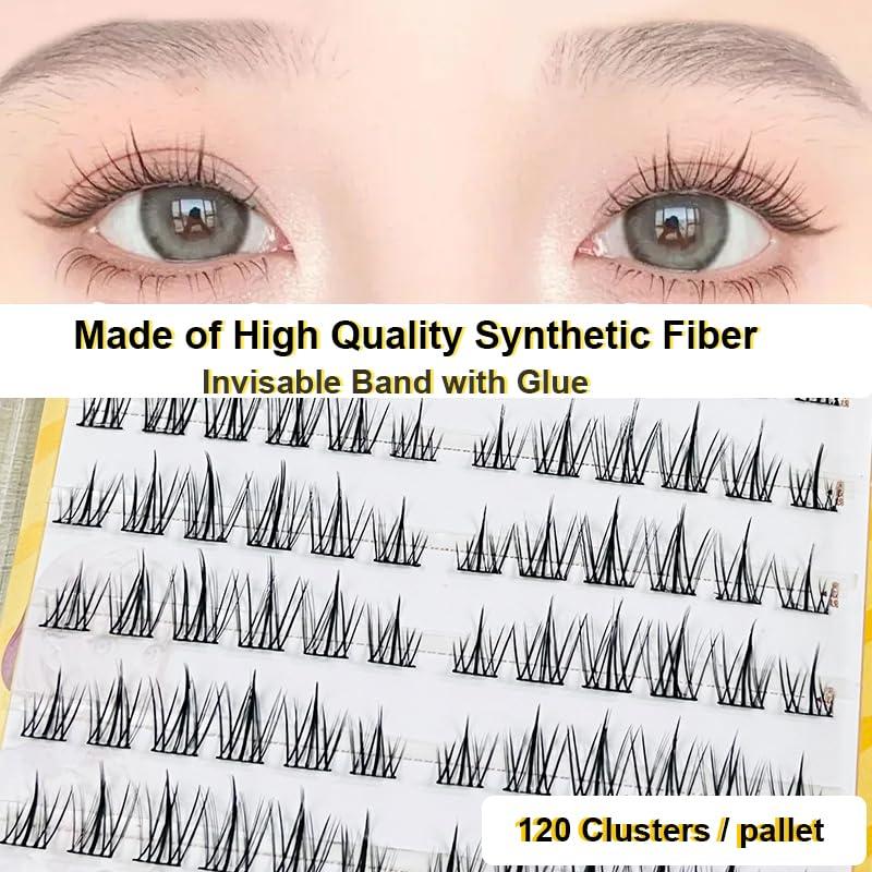 Pestañas Autoadhesivas LASGOOS 120 Grupos Naturales Sin Pegamento