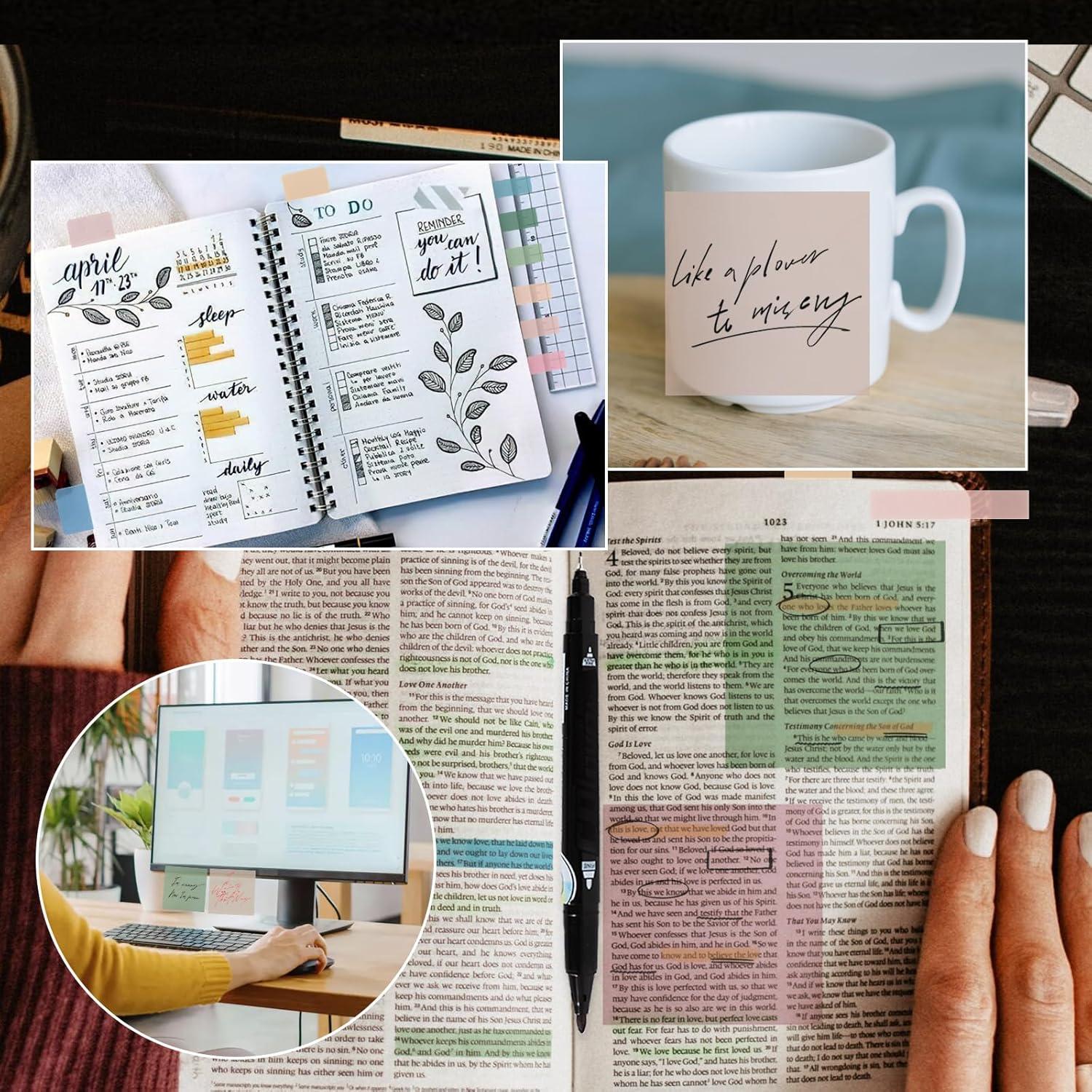 Notas Adhesivas Transparentes Vuzvuv 1120 Piezas 7.62 cm