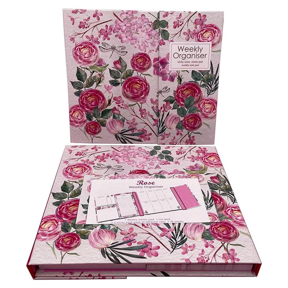 Organizador Semanal Rosa Nicepaper - Set de Notas Autoadhesivas