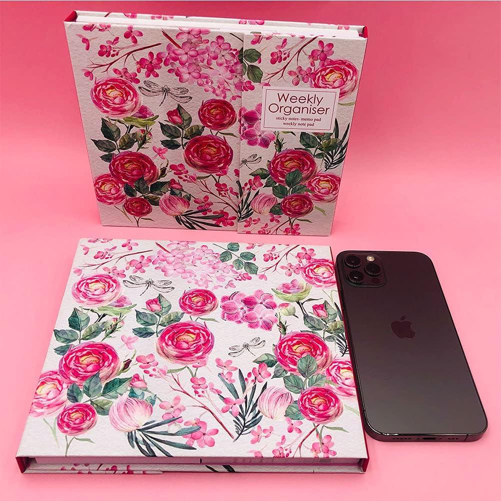 Organizador Semanal Rosa Nicepaper - Set de Notas Autoadhesivas