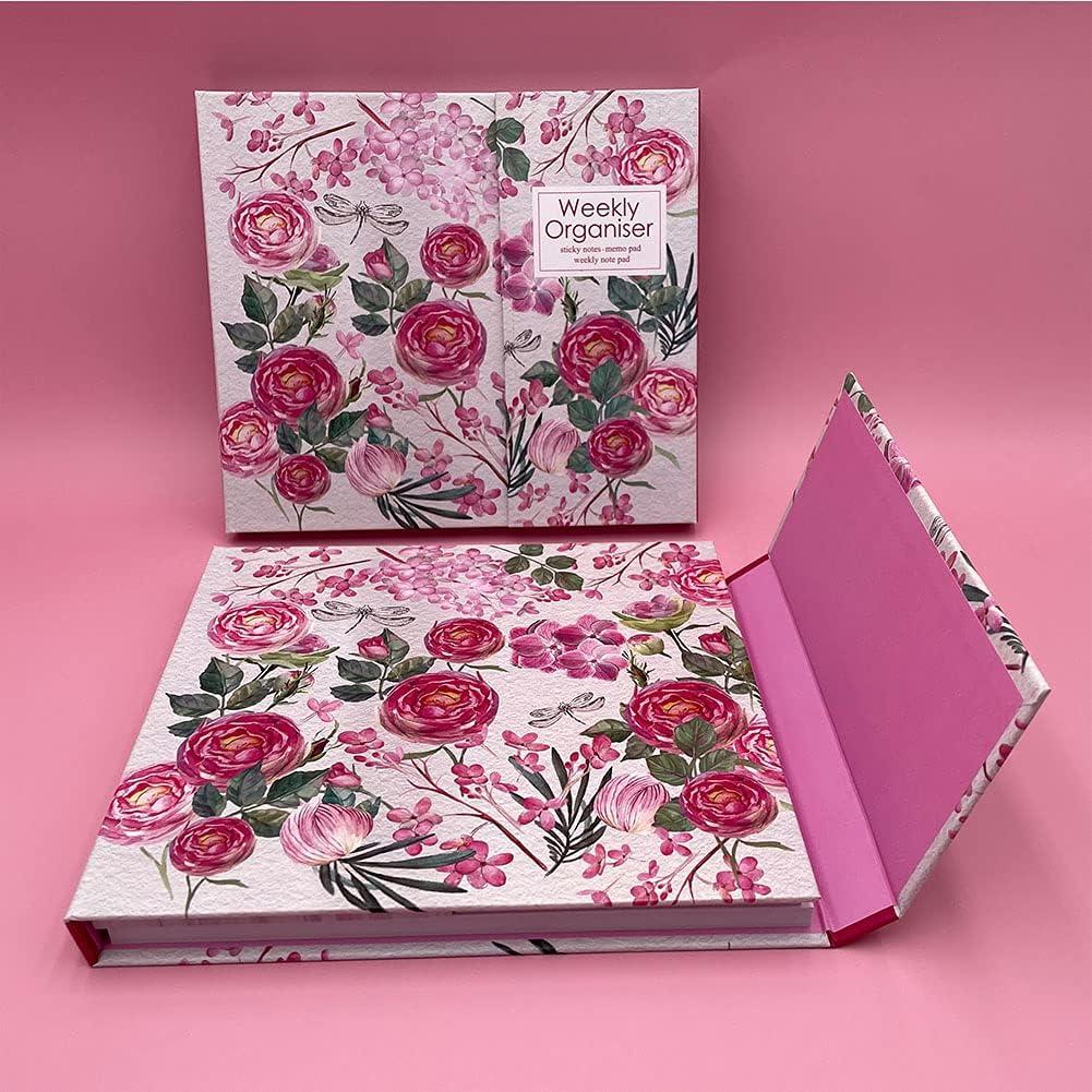 Organizador Semanal Rosa Nicepaper - Set de Notas Autoadhesivas