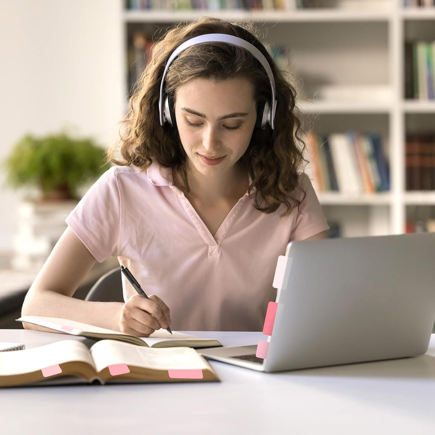 Etiquetas Adhesivas Reposicionables Janlaugh 300 Pcs Rosa