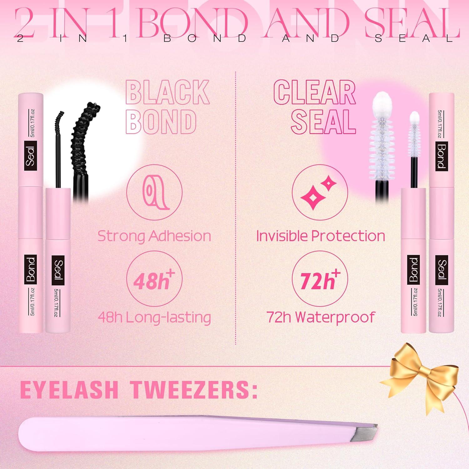 Kit de Grupos de Pestañas Eefofnn Fairy 10-16MM Natural