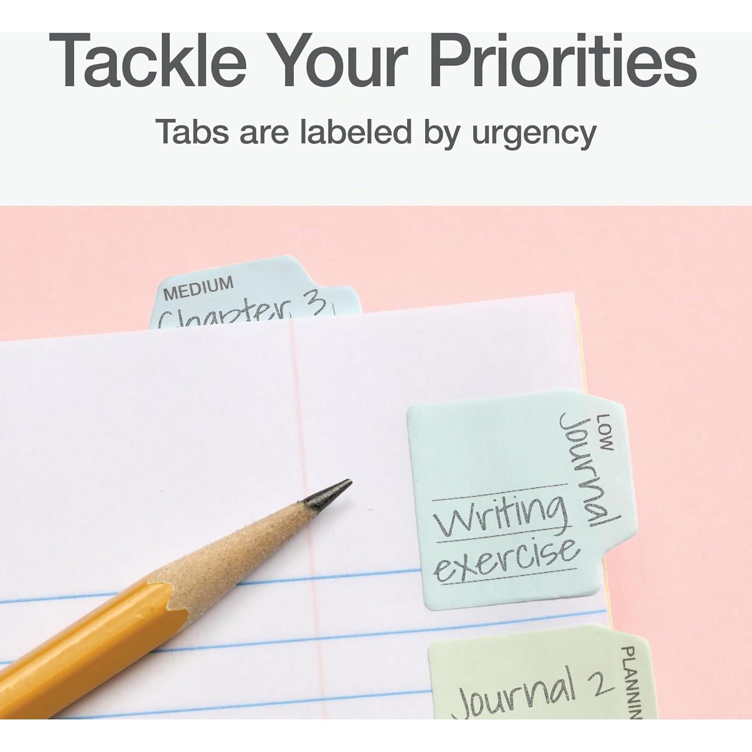 Pestañas Adhesivas Mini Prioritarias Redi-Tag 150 Unidades