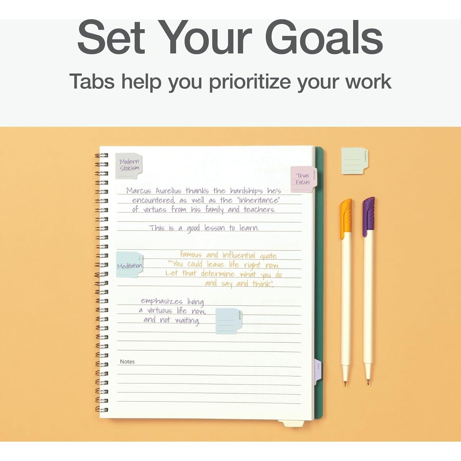 Pestañas Adhesivas Mini Prioritarias Redi-Tag 150 Unidades