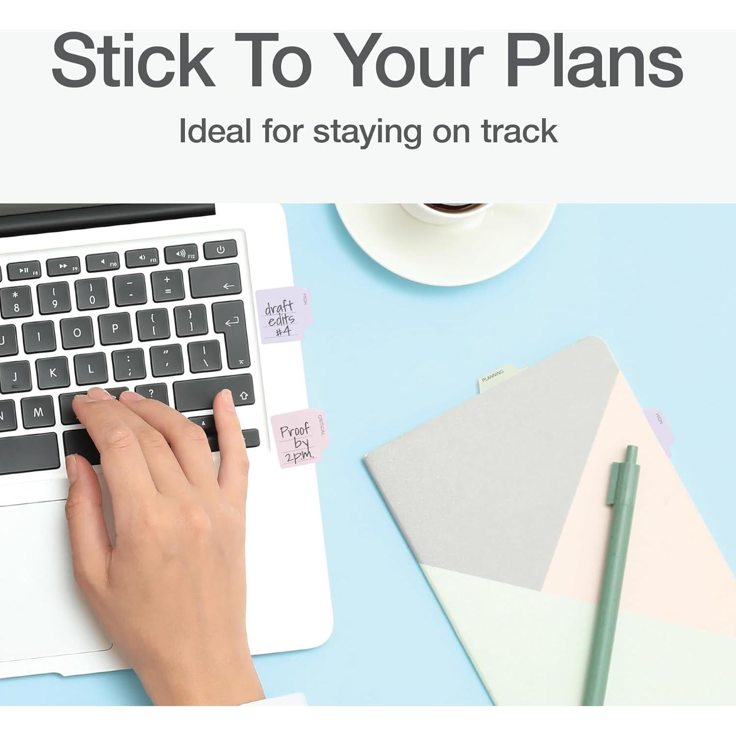 Pestañas Adhesivas Mini Prioritarias Redi-Tag 150 Unidades