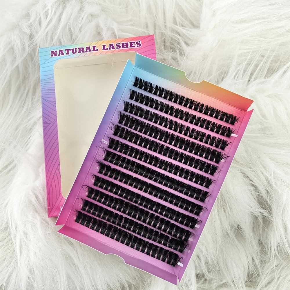 Kit de Extensión de Pestañas MozyVex - 240 Piezas D Curl 10-18mm