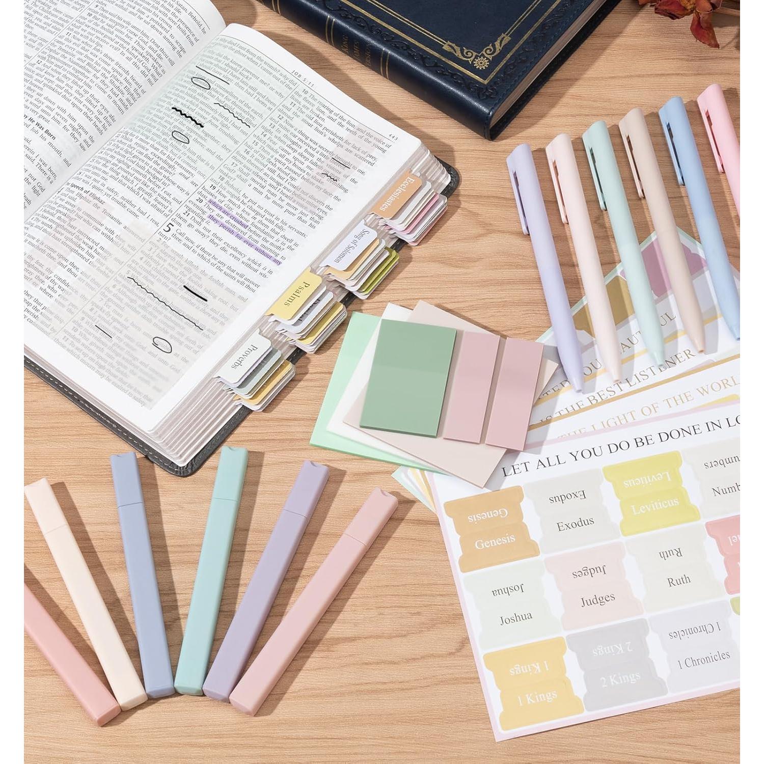 Kit de Estudio Bíblico Pindda 30 Pcs con Marcadores y Bolígrafos