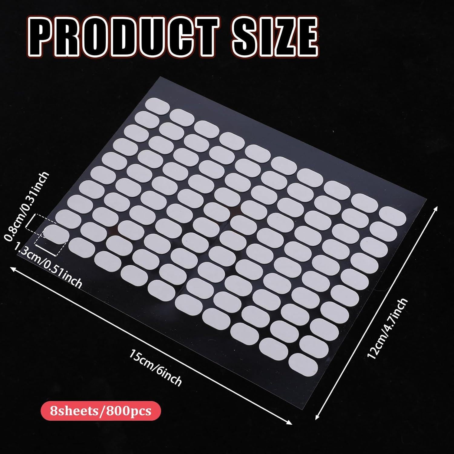 800 Pcs Cintas Adhesivas Doble Cara Piriuuo para Uñas