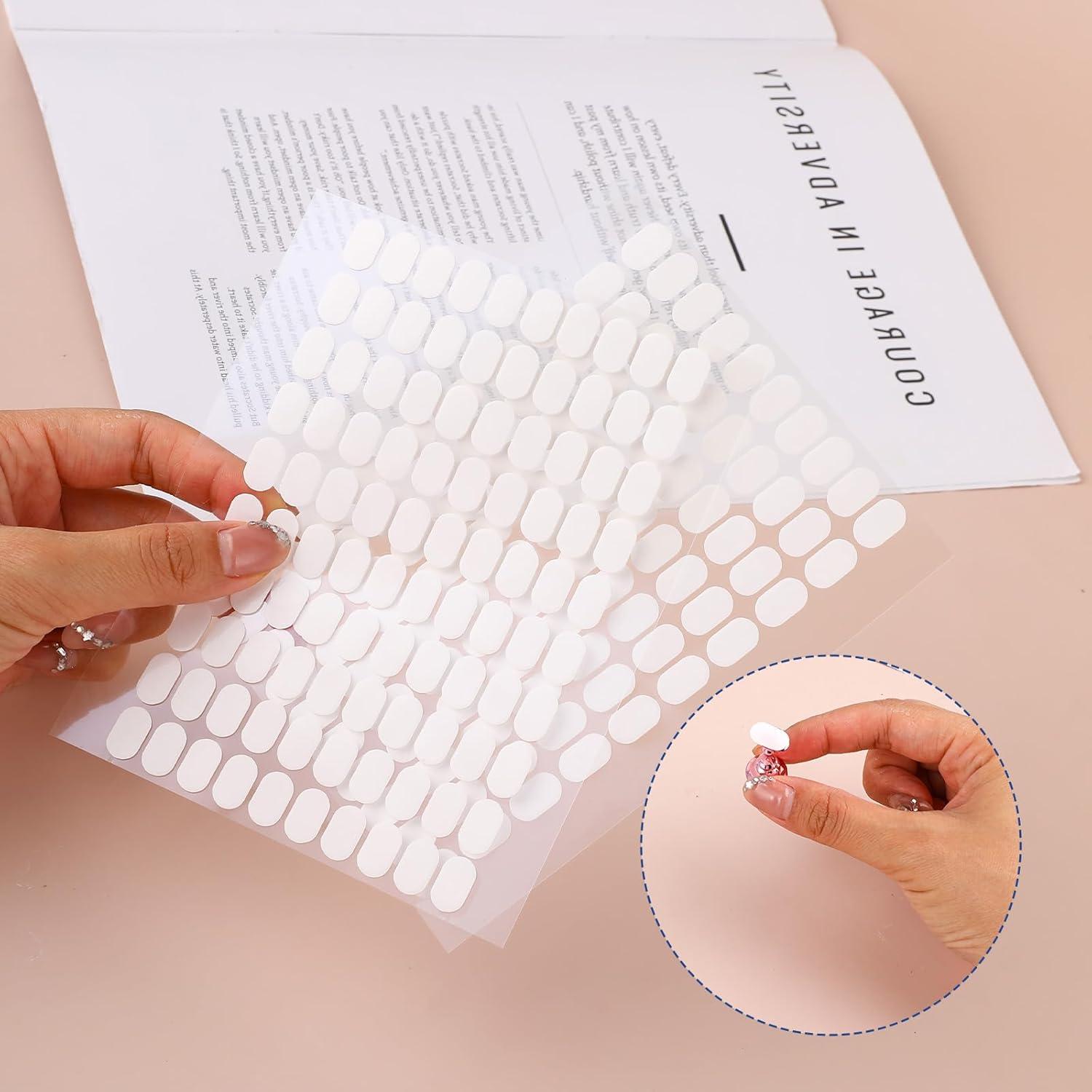 Cinta Adhesiva Doble Cara Trinkrittey 600 Pcs para Uñas