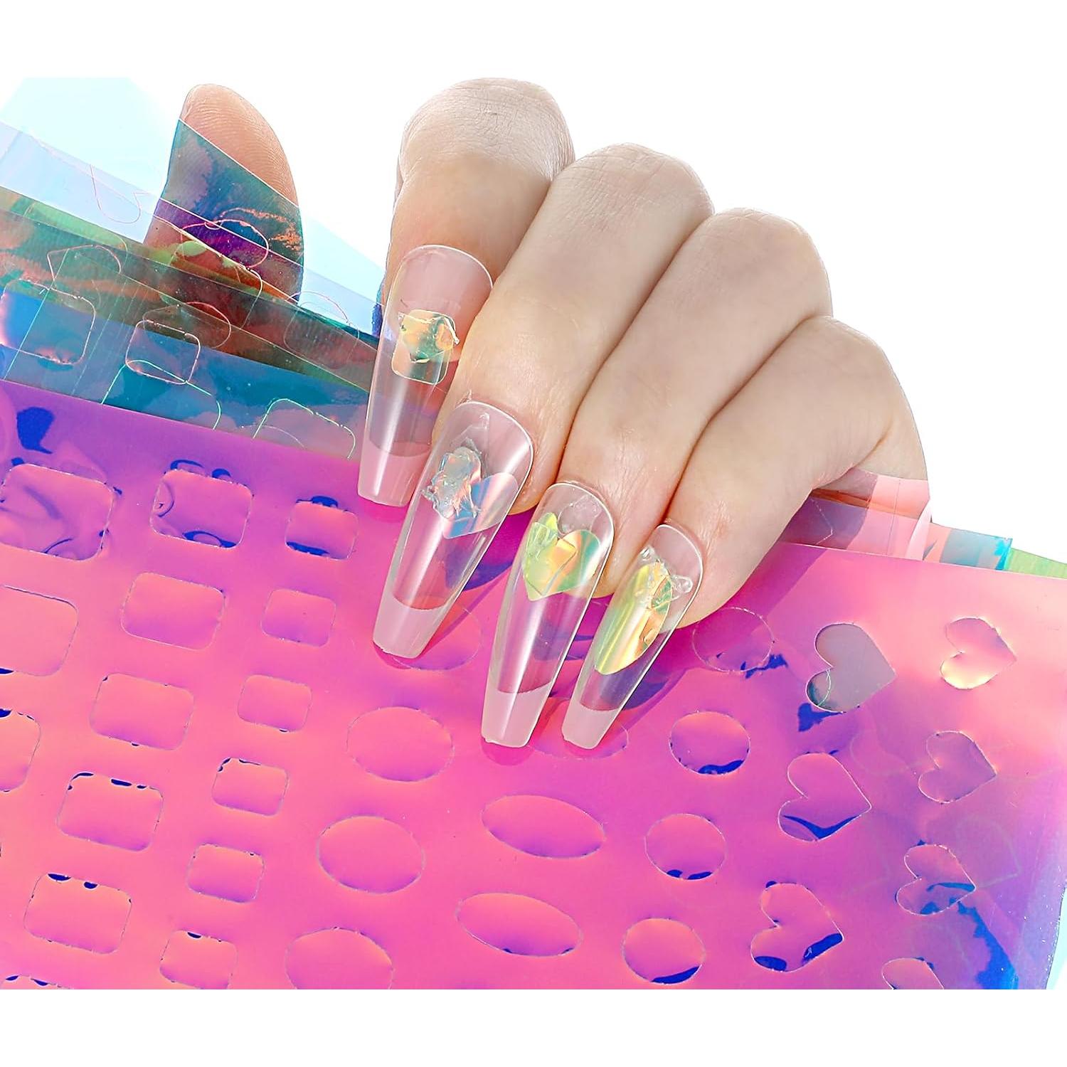 Calcomanías de Uñas Lásers 11 Hojas Zyghjort Coloridas