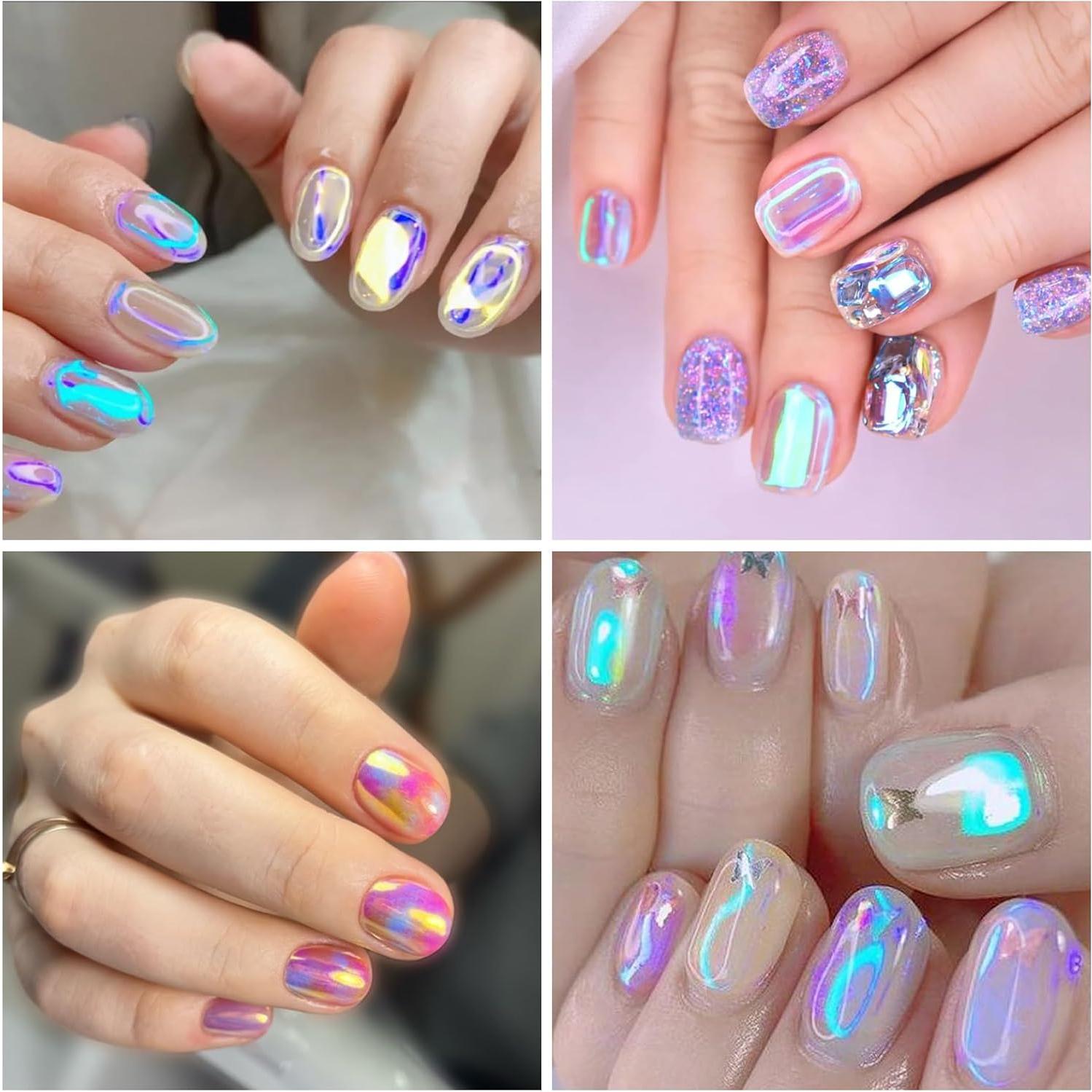 Calcomanías de Uñas Lásers 11 Hojas Zyghjort Coloridas