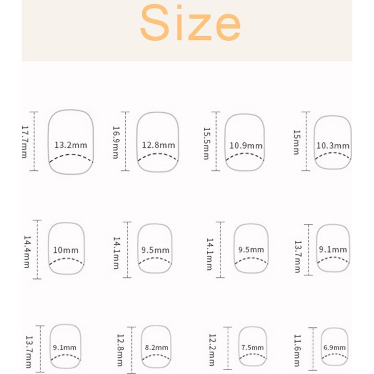 Uñas Postizas Cortas Cuadradas Vopintpy 24 Piezas Punta Francesa