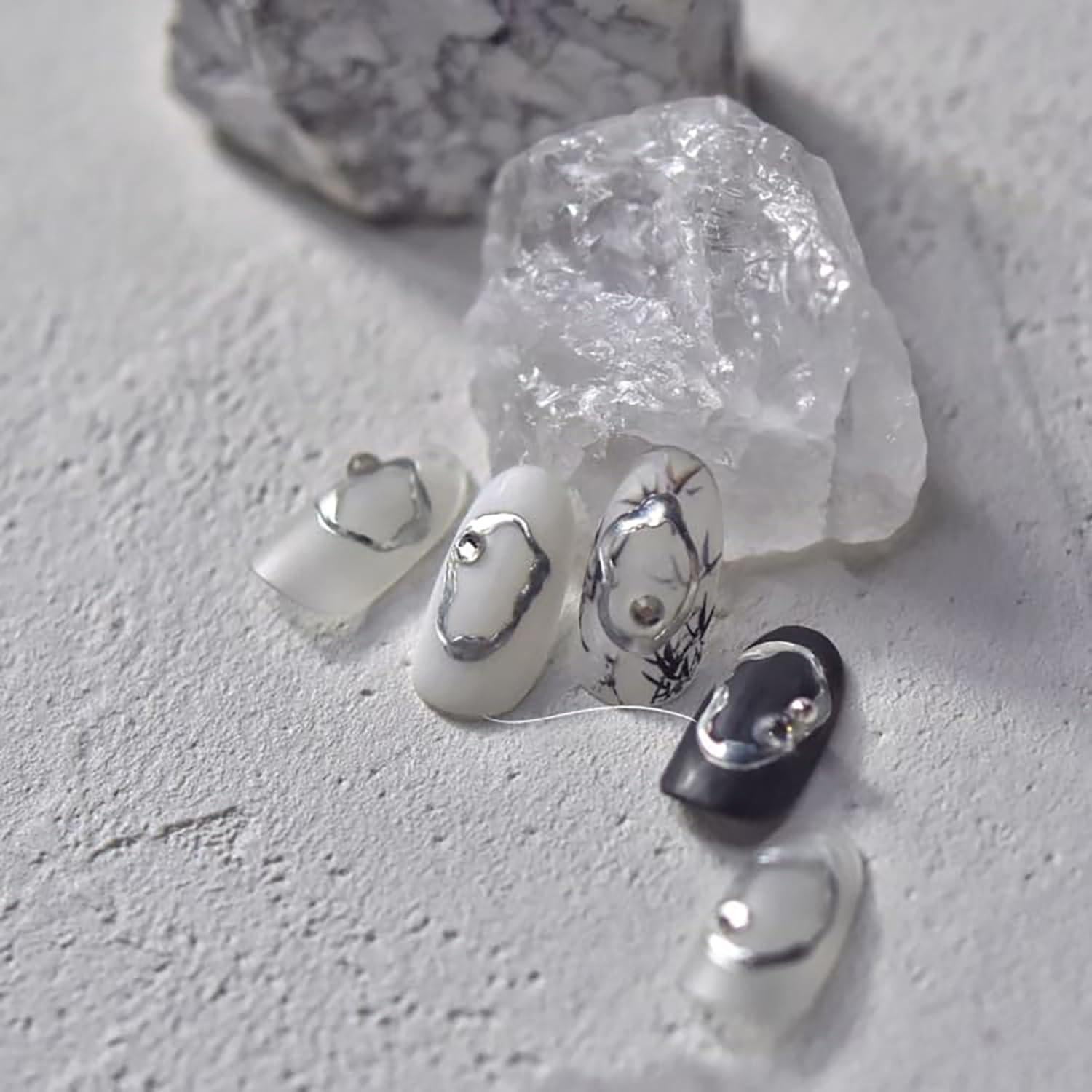 Calcomanías de Uñas 5D Dulyork Doradas Autoadhesivas 2 Pcs