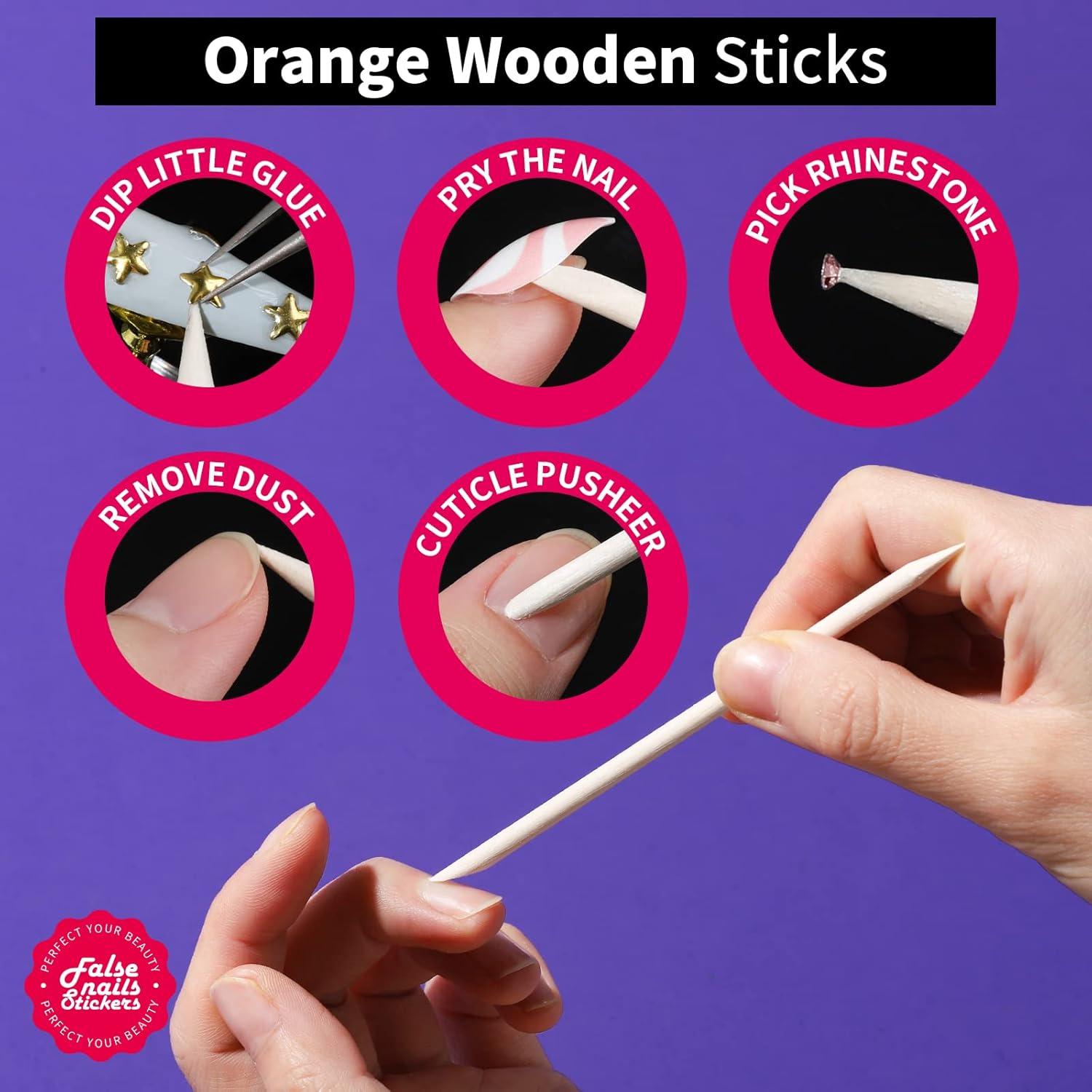 Etiquetas Adhesivas para Uñas Teenitor - 20 Hojas Doble Cara