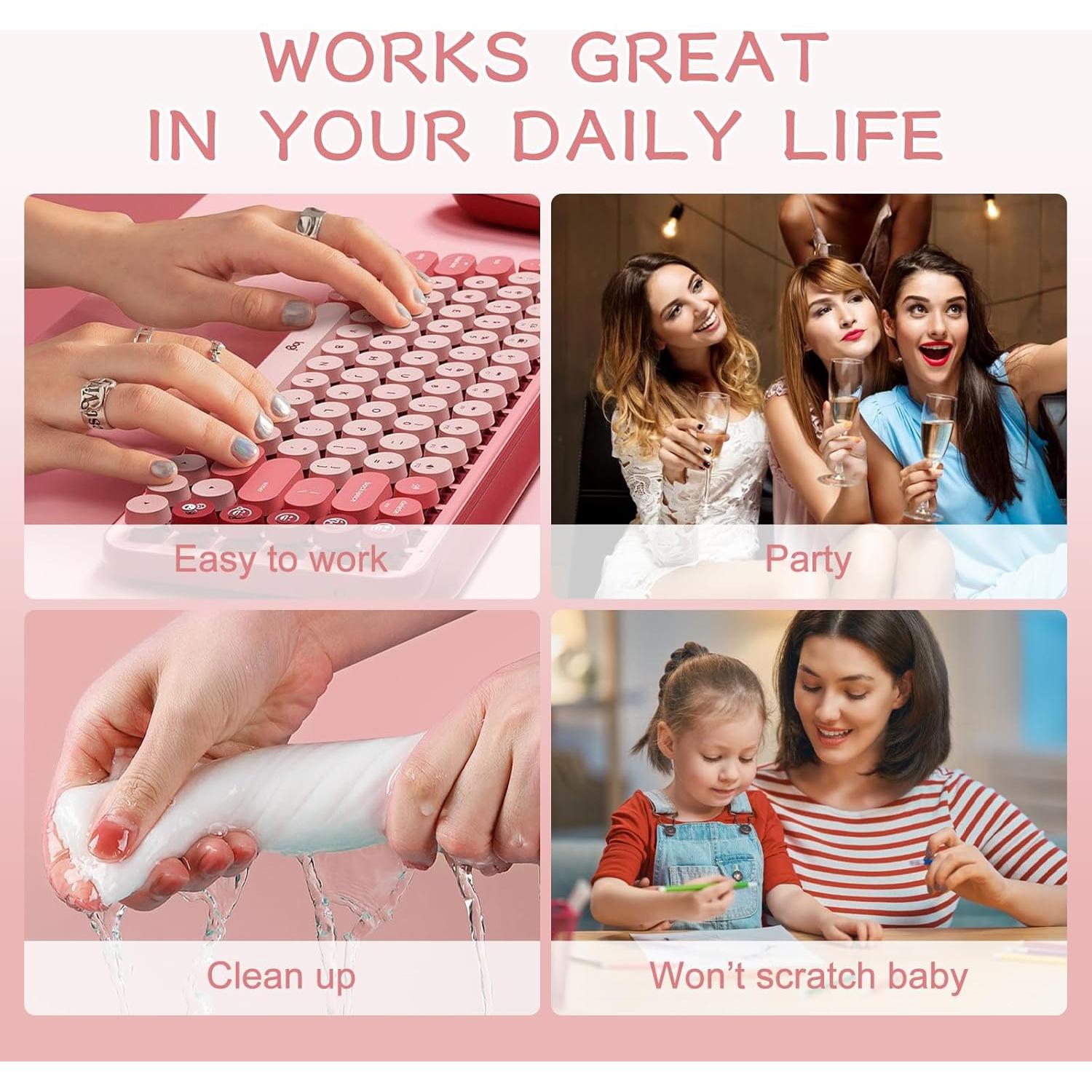 Uñas Postizas Cortas Cuadradas Brillantes Elevenail - 24 Piezas