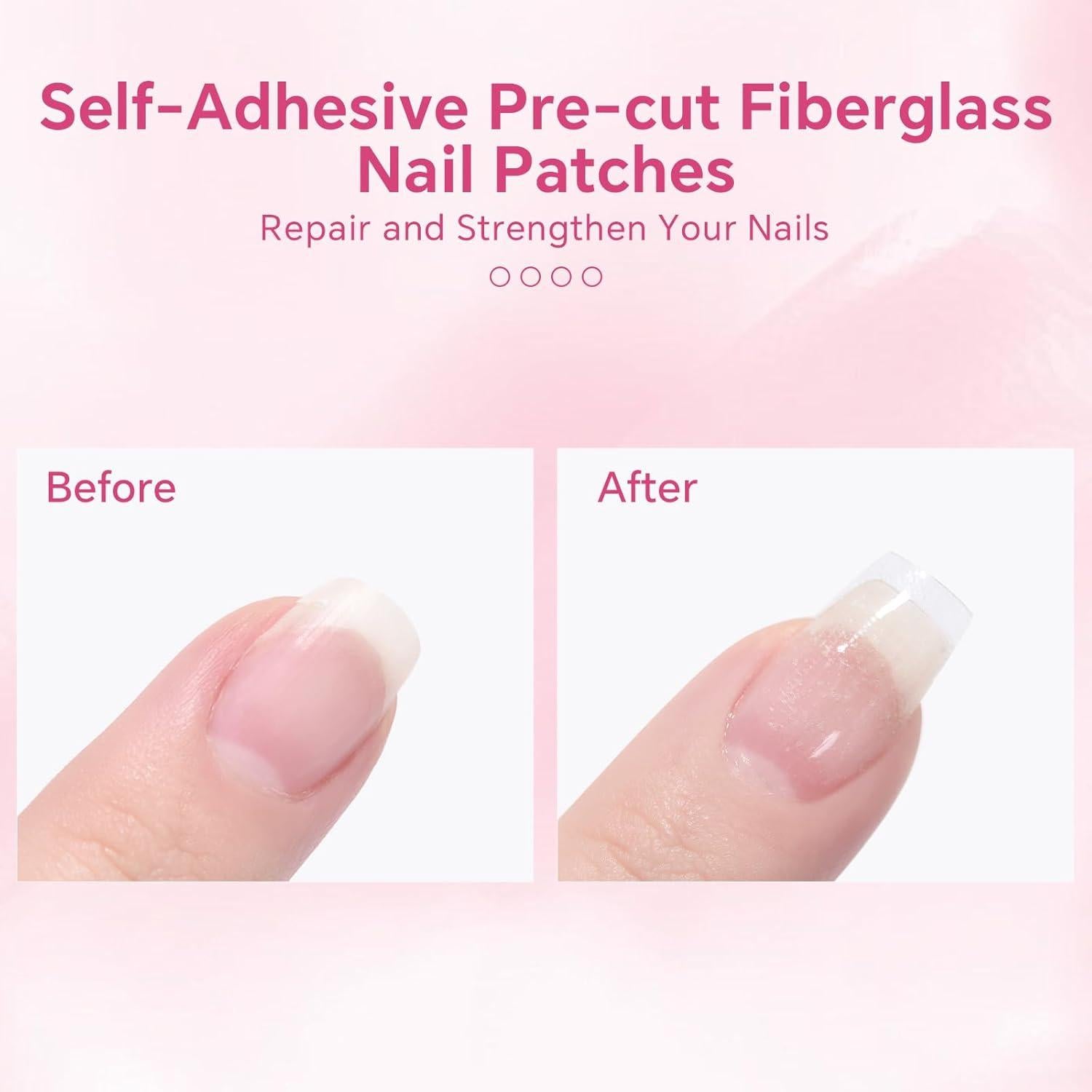 70 Piezas Envoltura de Uñas de Fibra de Vidrio KAZI