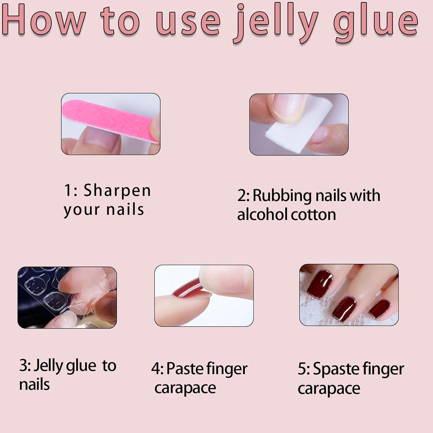 Uñas Postizas Almendra Cromadas Brillantes 24 Pcs Whiosyrt