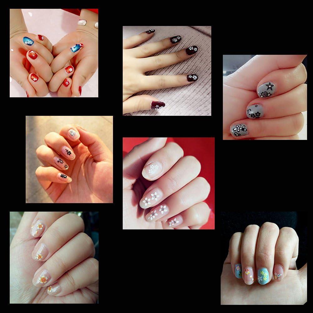 Kit de Calcomanías de Uñas 3D Tazimi 90 Hojas Floral