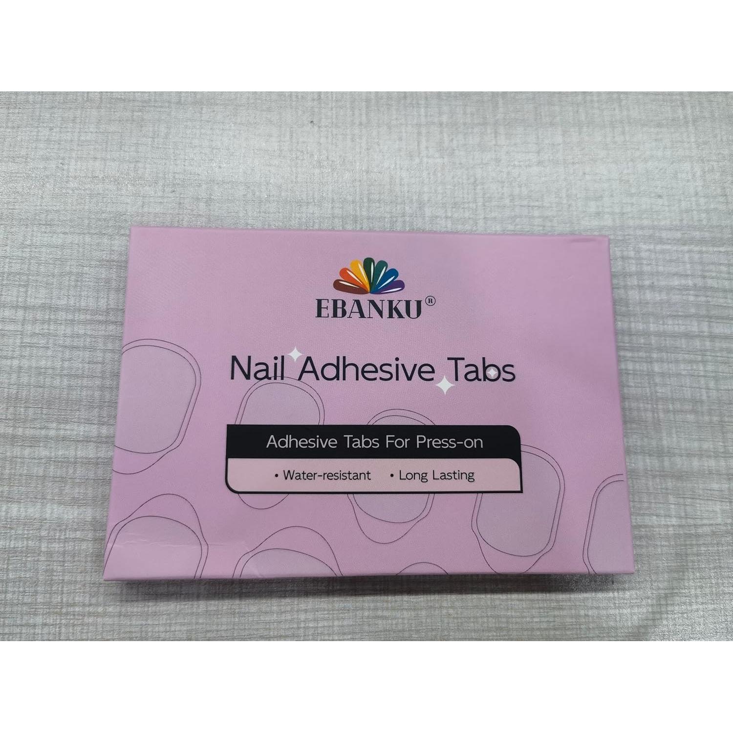 900 Pestañas Adhesivas para Uñas EBANKU Ultra Finas 0.3mm