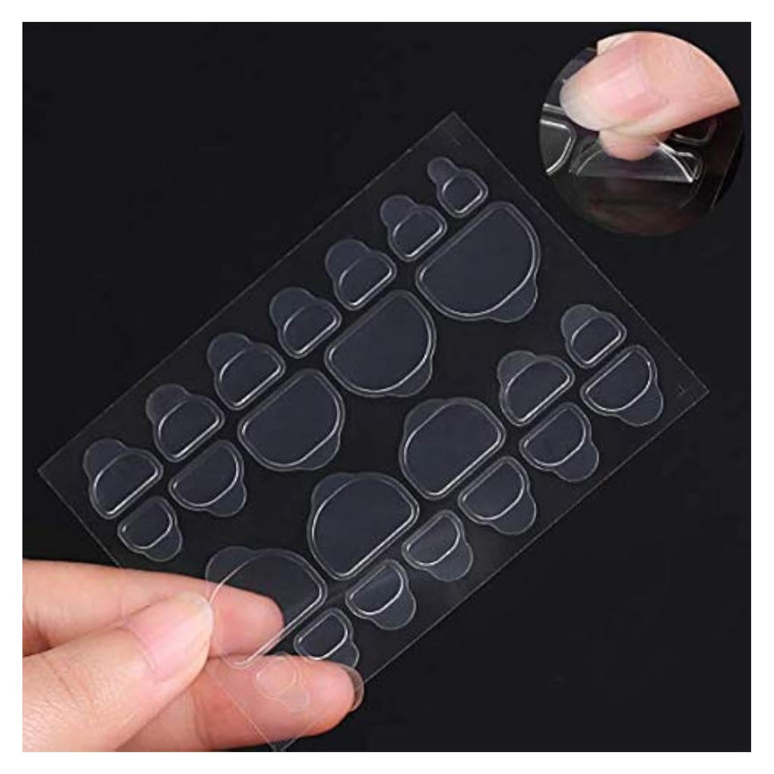 240 Piezas Pegatinas Adhesivas para Uñas DNHCLL Transparentes