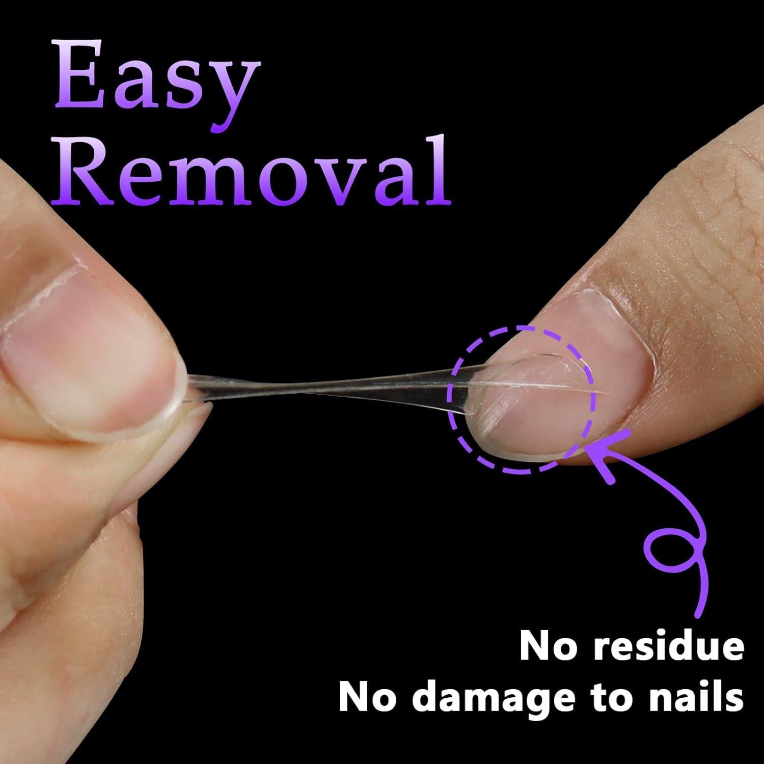 Etiquetas Adhesivas para Uñas Laza 300 Pcs 15 Tamaños