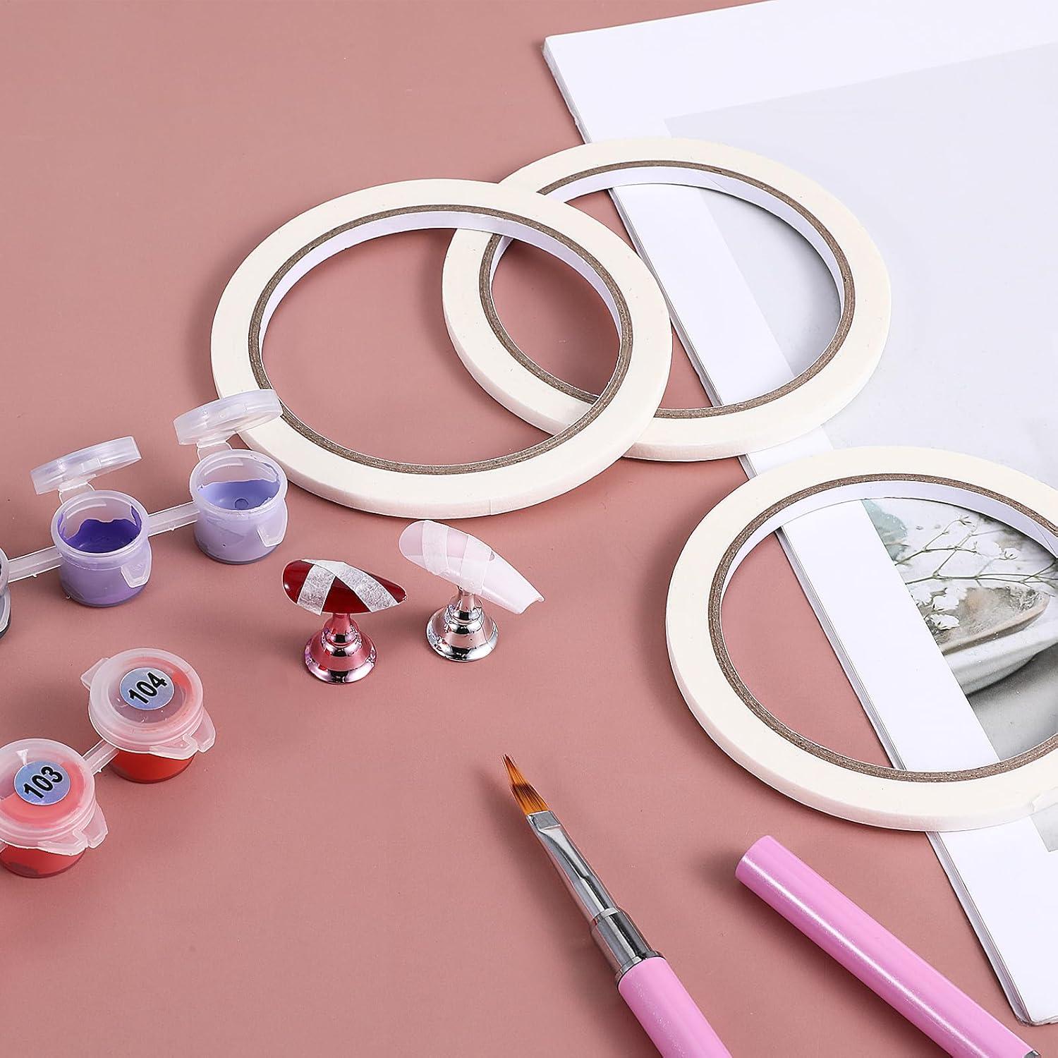 Cinta para Uñas FdcLixuvol 6 Piezas 0.5cm x 10cm Blanca