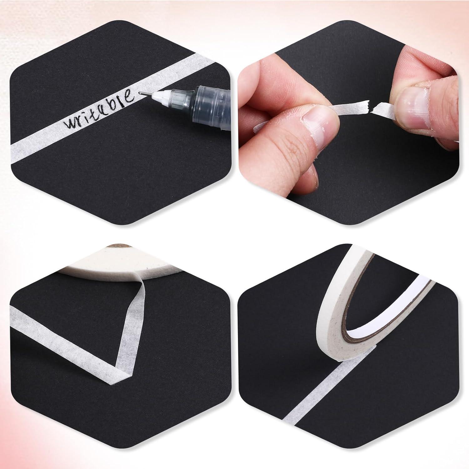 Cinta para Uñas FdcLixuvol 6 Piezas 0.5cm x 10cm Blanca