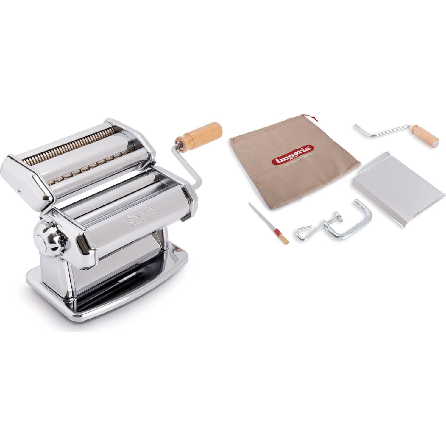 Máquina de Pasta Imperia 4100 Acero 150mm Fettuccine