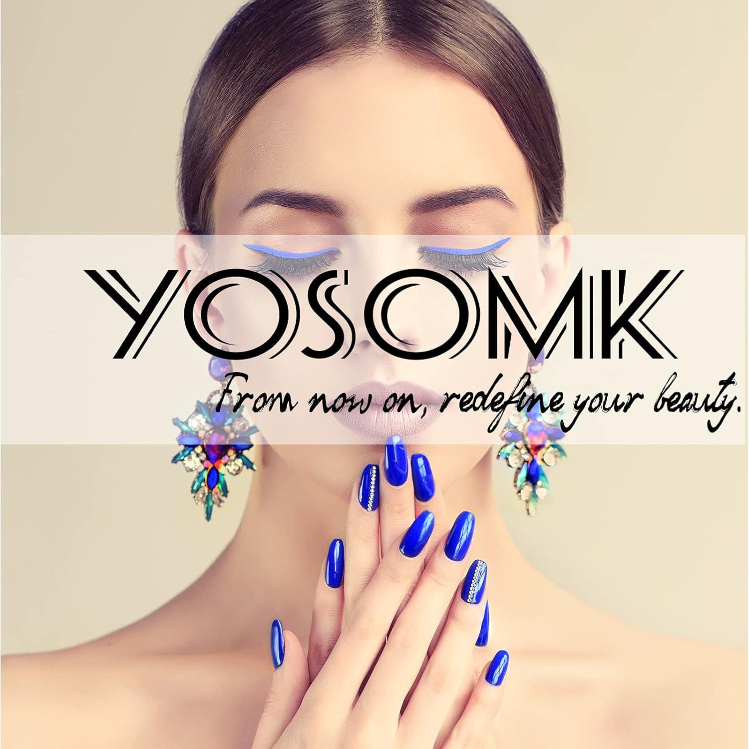 Uñas Postizas Rosa Claro Almendra Yosomk - 24 Piezas