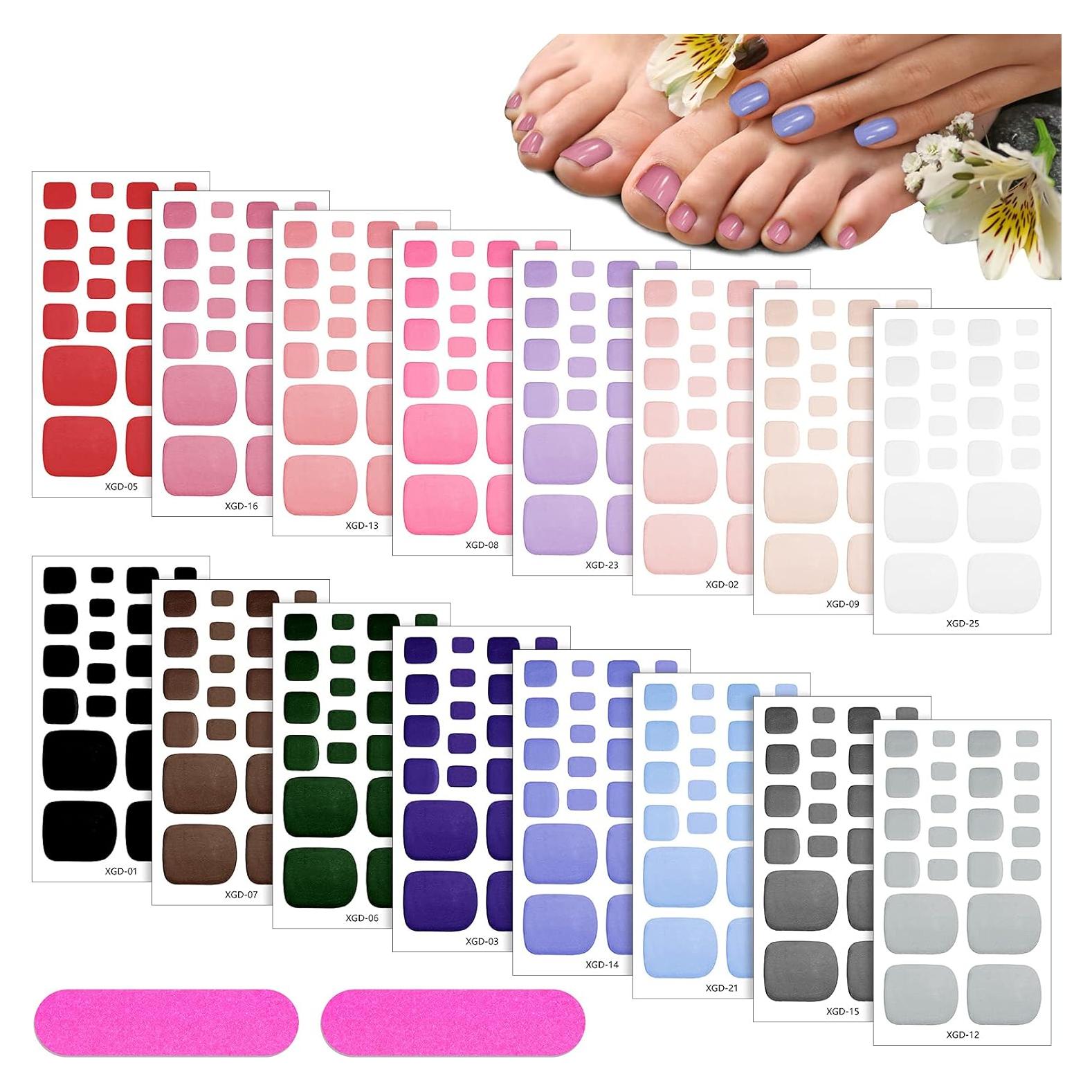 Calcomanías de Esmalte de Uñas de Pies Maitys 352 Piezas