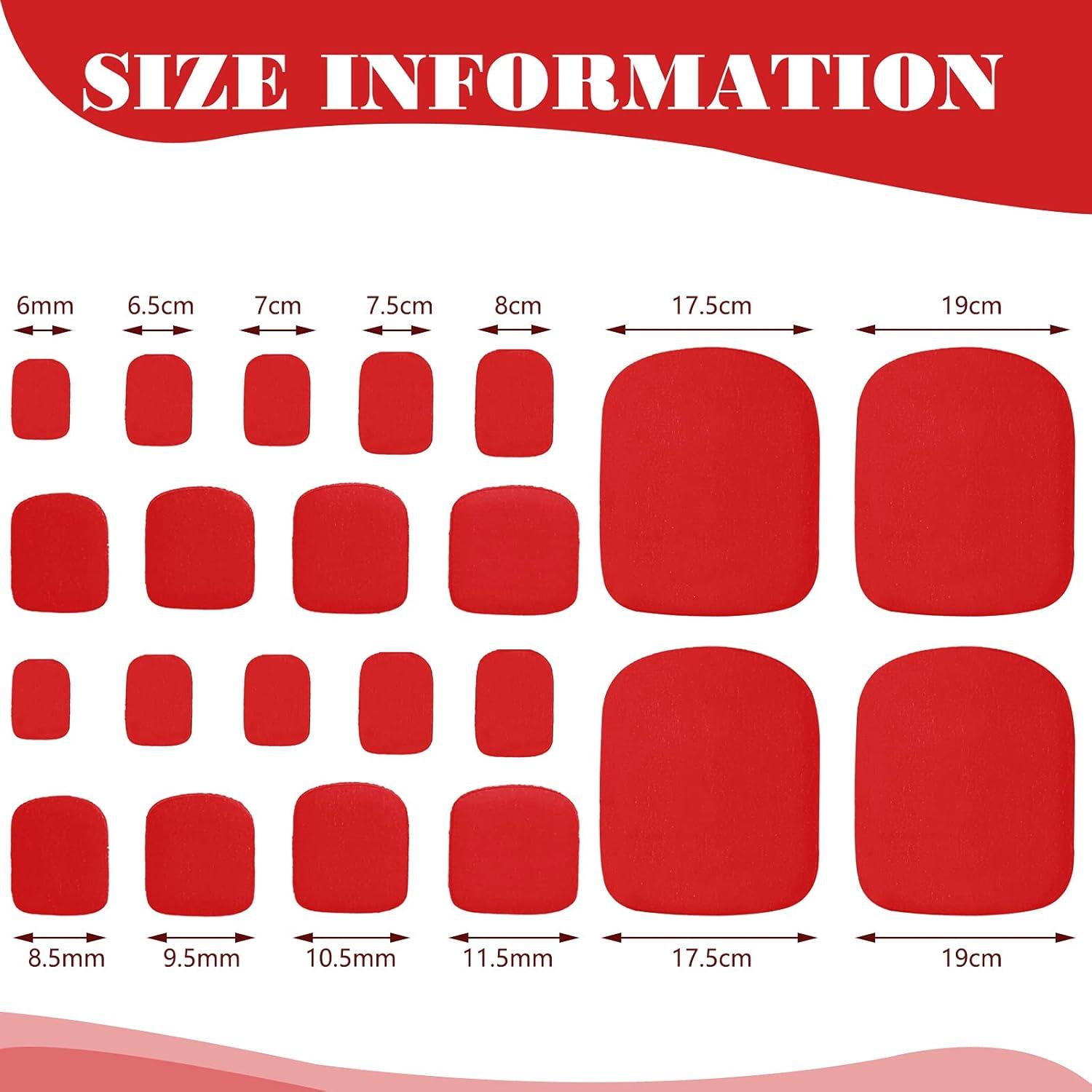 Calcomanías de Esmalte de Uñas de Pies Maitys 352 Piezas