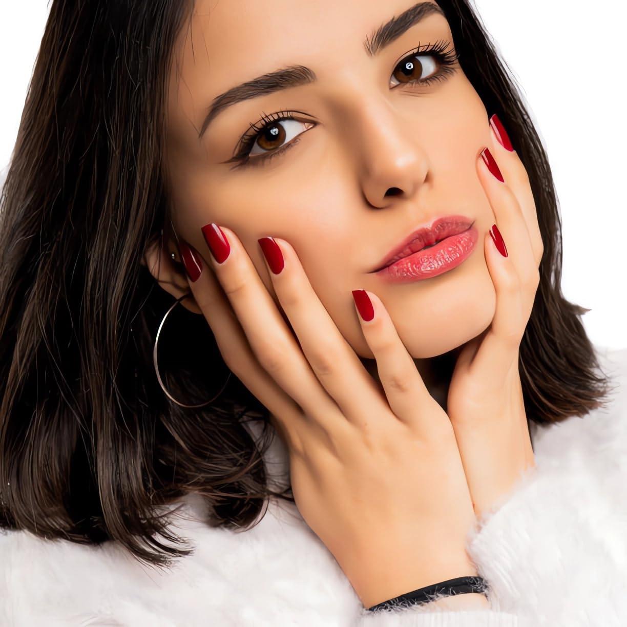 Kit de Uñas Falsas Presionadas 48 Piezas Teilihai