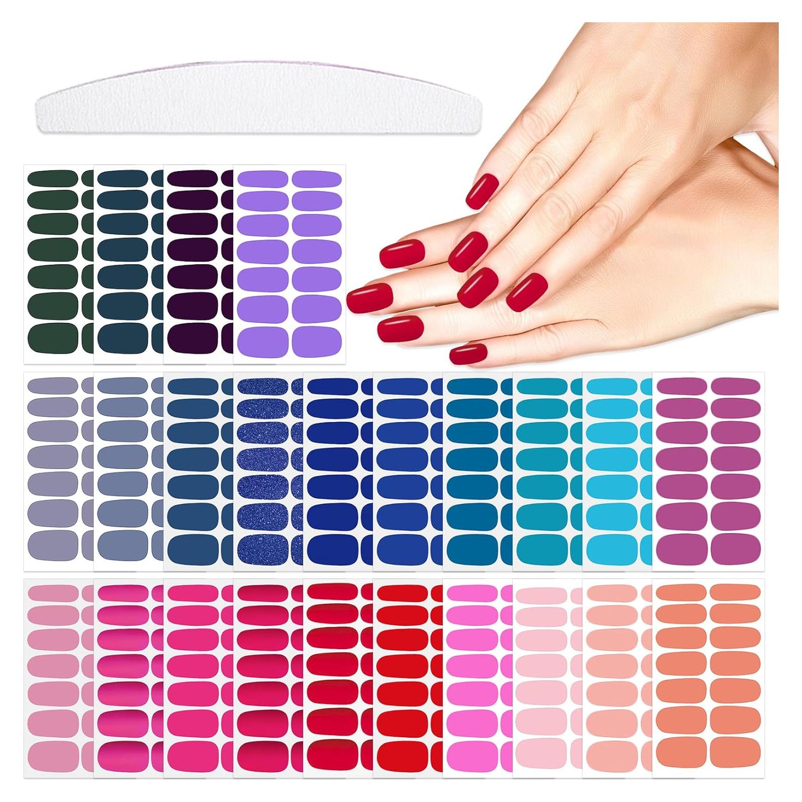 24 Hojas Stickers de Esmalte de Uñas YECIRALA - 336 Piezas