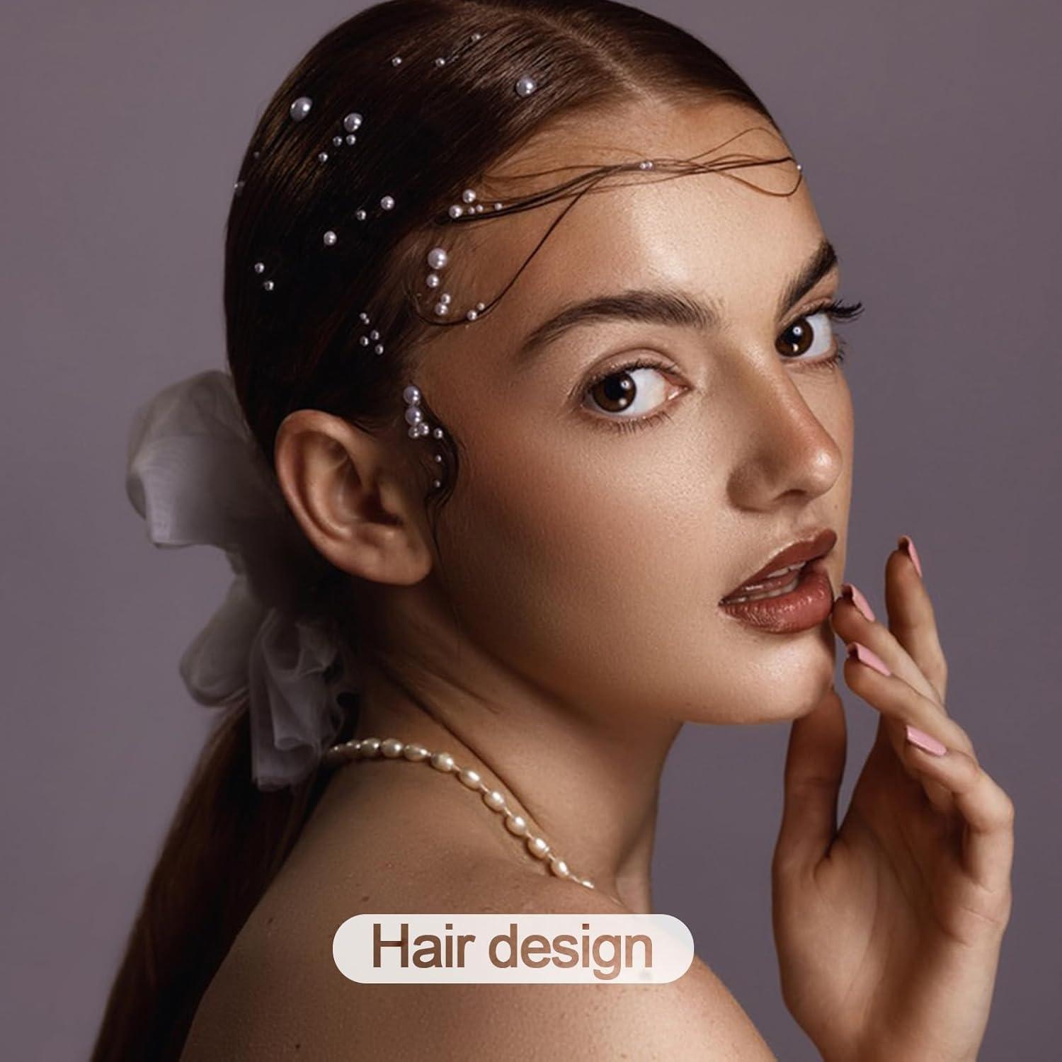 BlingKingdom 660pcs Perlas Autoadhesivas Blancas para Manualidades