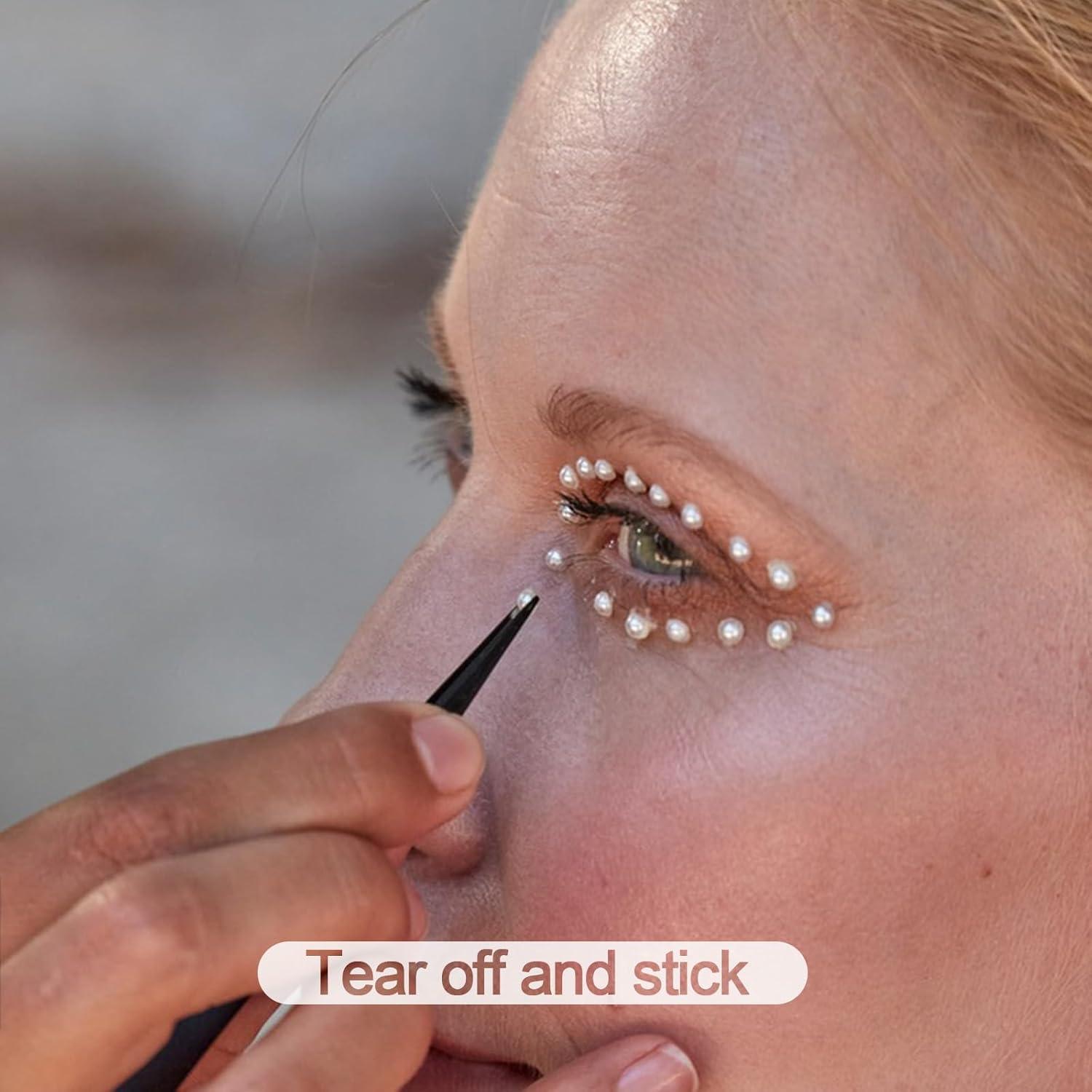 BlingKingdom 660pcs Perlas Autoadhesivas Blancas para Manualidades