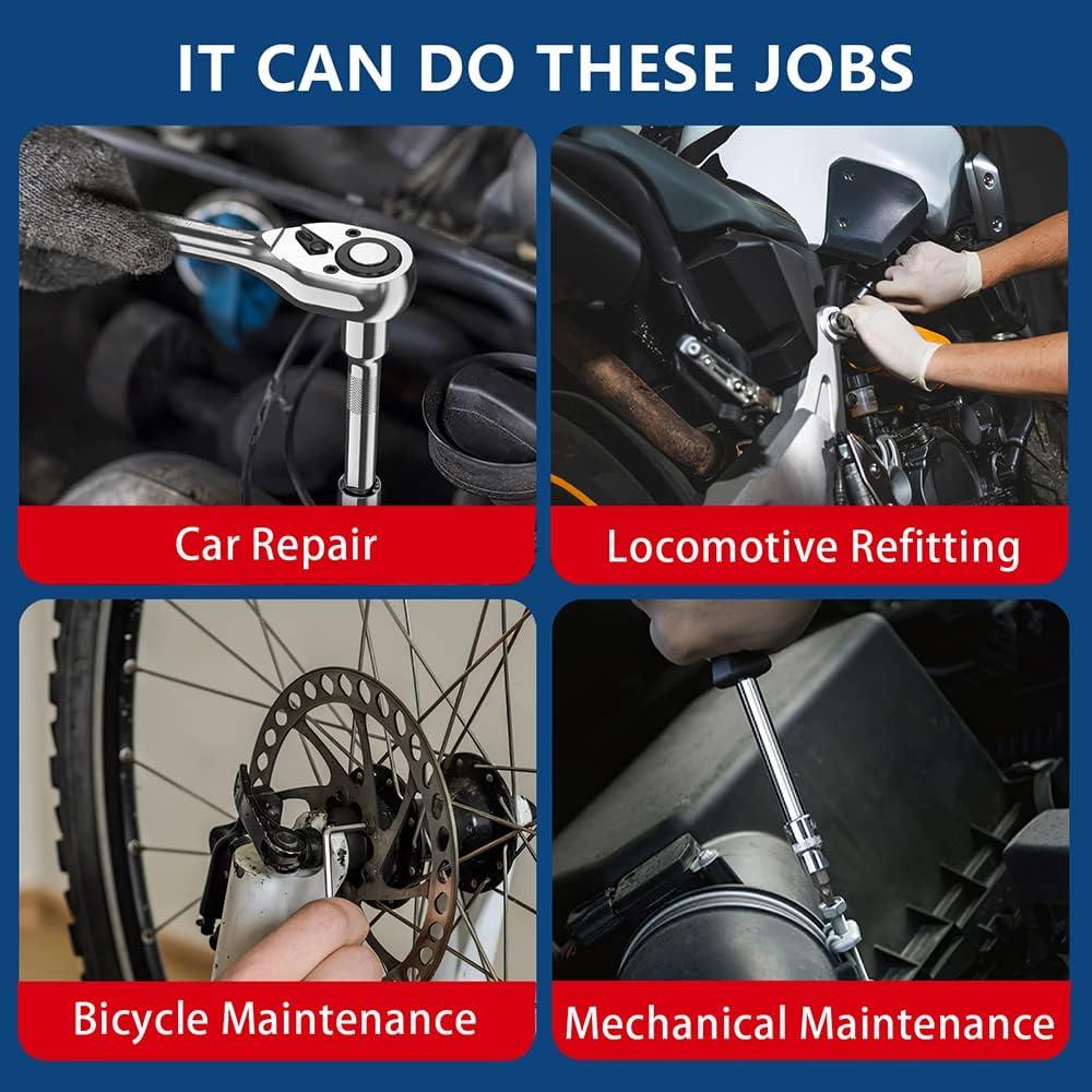 Juego de Llaves 46 PCS CUNHUY con Estuche y Carraca Rápida