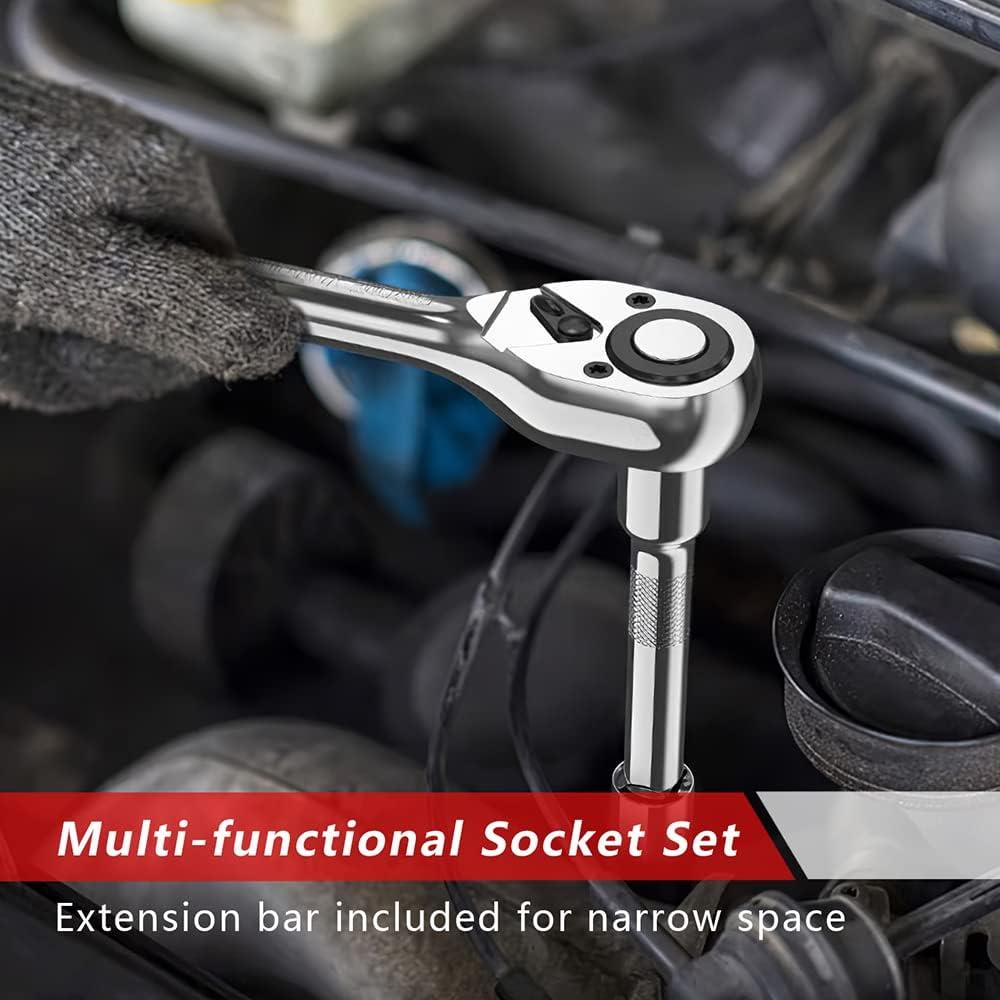 Juego de Llaves 46 PCS CUNHUY con Estuche y Carraca Rápida