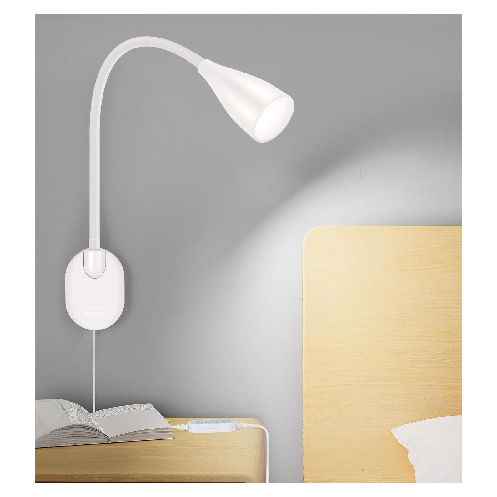 Luz de lectura LED de pared LiFMIRA, regulable 10 niveles, USB