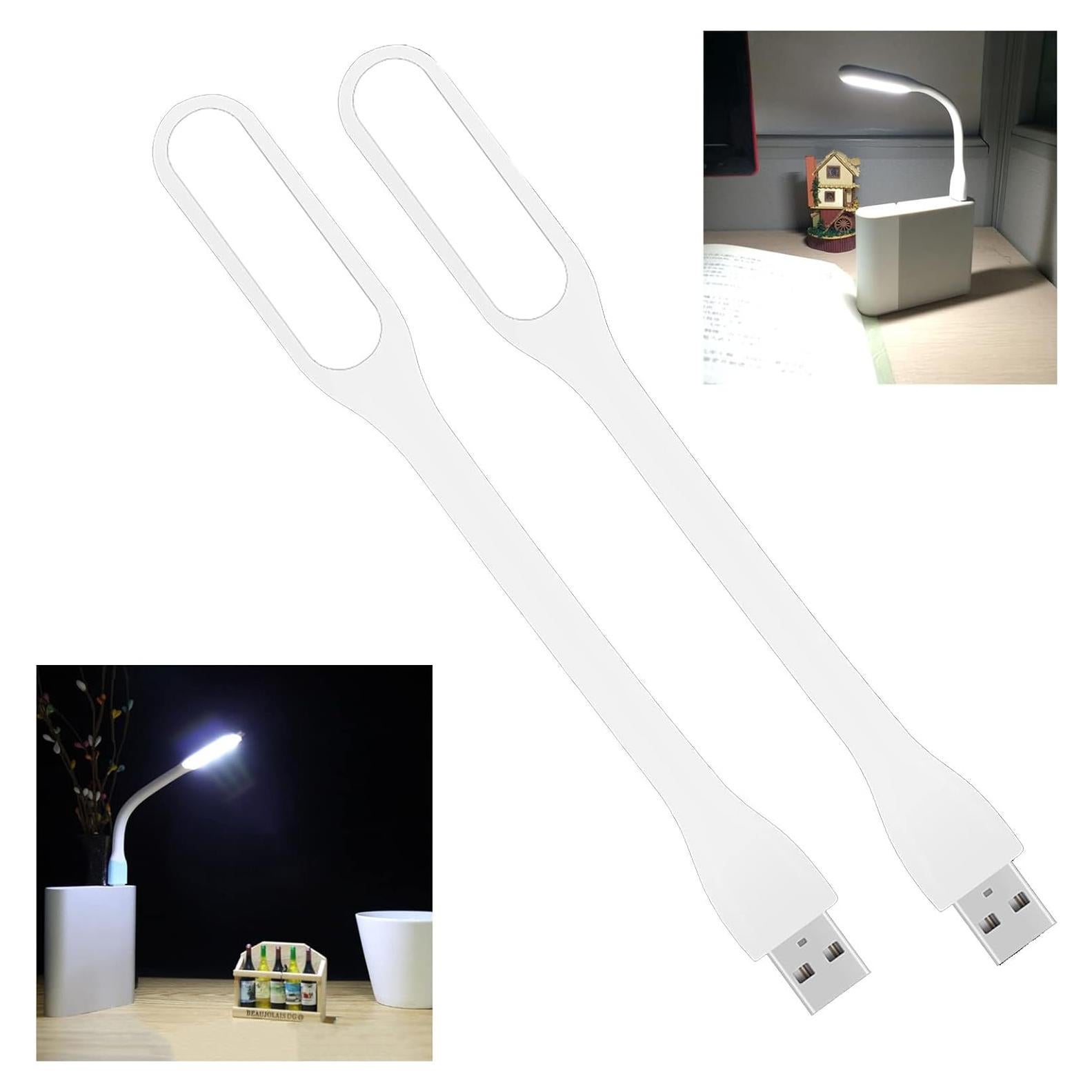 Lámpara de Lectura LED USB Soseelnee Mini Flexible - 2 Pzs