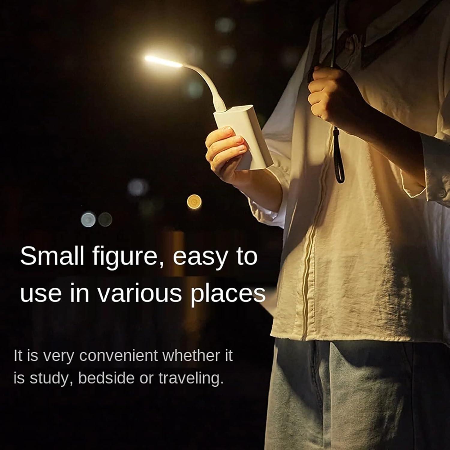 Lámpara de Lectura LED USB Soseelnee Mini Flexible - 2 Pzs